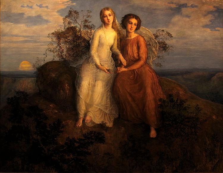 Louis Janmot Poem of the Soul  One evening Germany oil painting art
